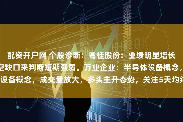 配资开户网 个股诊断：粤桂股份：业绩明显增长，关注三天能否回补跳空缺口来判断短期强弱。万业企业：半导体设备概念，成交量放大，多头主升态势，关注5天均线支撑（徐习瑶）